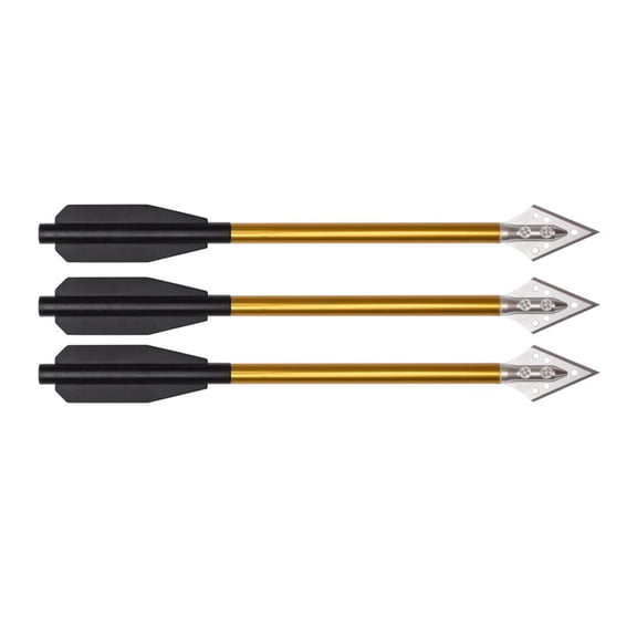 3Pcs Archery 6.5" Mini Pistol Crossbow Bolts Aluminium Arrows for Pistol 50lb 80lb Crossbow