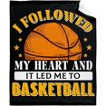 thumbnail image 1 of Just A Girl Who Loves Basketball Flannel Fleece Blanket Throw Couch Microfiber Soft Cozy Lightweight Luxury Bed Blanket for Teen, 1 of 5