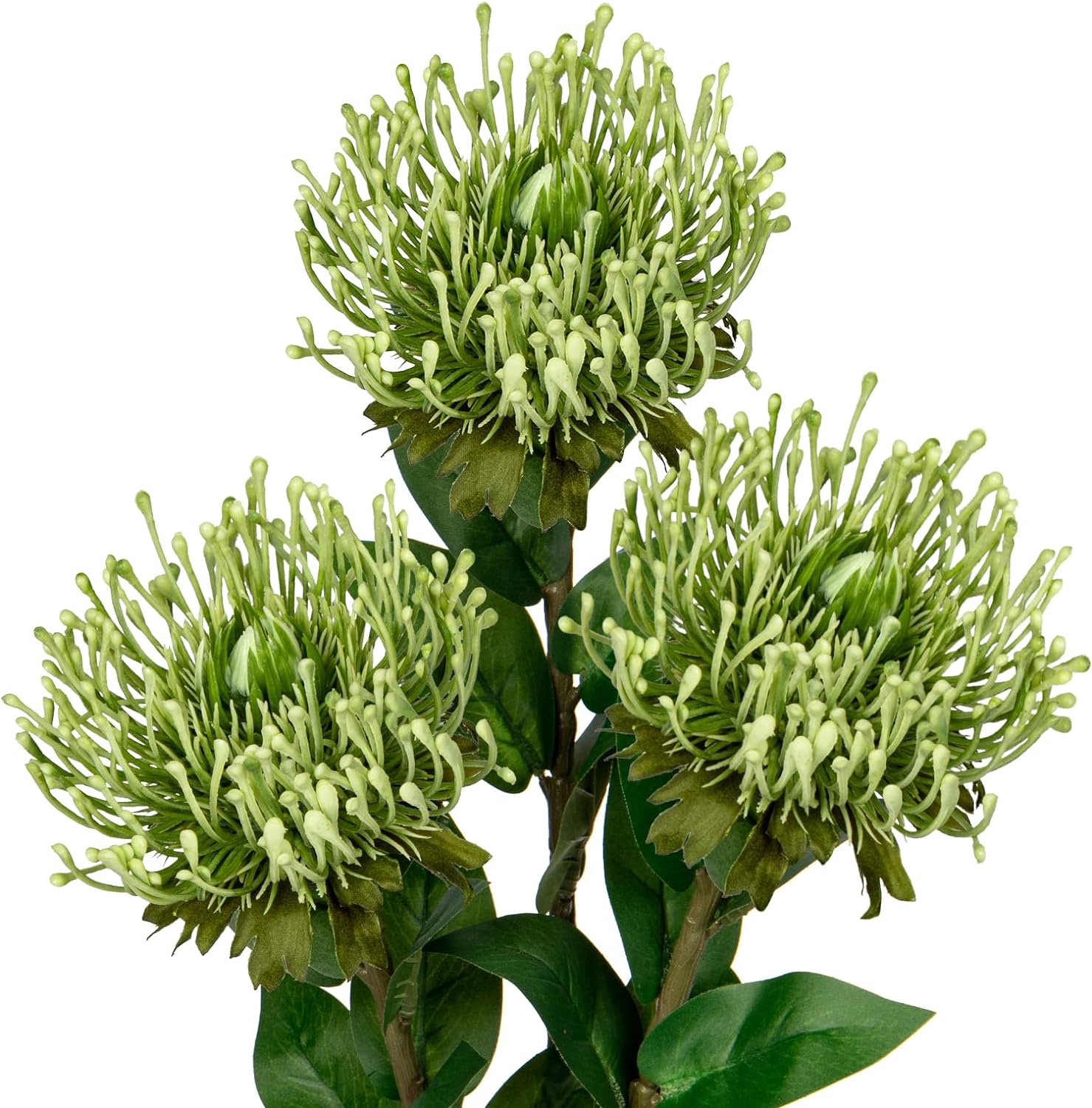 3Pcs Artificial Flowers Mums Spider Mum Flower 28.3'' Long Stem Fake