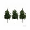 3Pcs Artificial Topiary Christmas Tree 24IN Fake Evergreen Realistic Norfolk Pine Decor for Porch, Pathway, Garden,Outdoor Indoor Decor