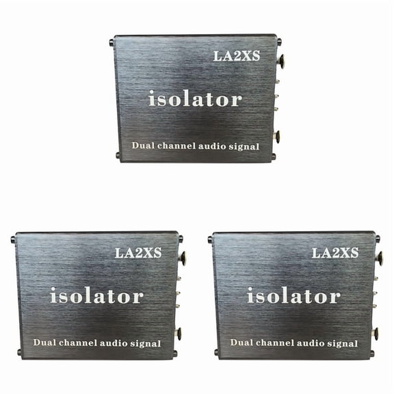 3Pcs Audio Isolator Noise Reduction Filter Eliminates Current Noise Dual-Channel 6.5 XLR Mixer Audio Isolator LA2XS