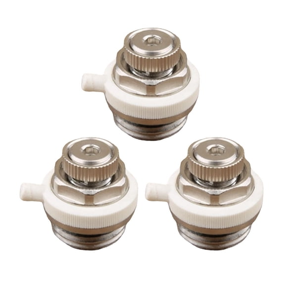 3Pcs Automatic Bleed Valves Replacement Bleeding Radiator Air Vent Valves 1/2inch 3/4inch Bleed Plugs Valves Enduring