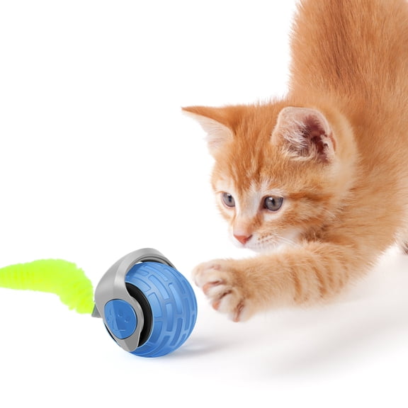 3Pcs Automatic Pet Rolling Ball 2 Adjustable Speed Electric Pet Ball Toy Interactive Cat Ball Toy USB Rechargeable Smart Self Rolling Dog Ball Toy Bite Proof Electric Dog Ball for Pet