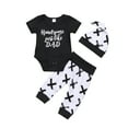 3Pcs Baby Boy Clothes Newborn Infant Bodysuit Summer Short Sleeve