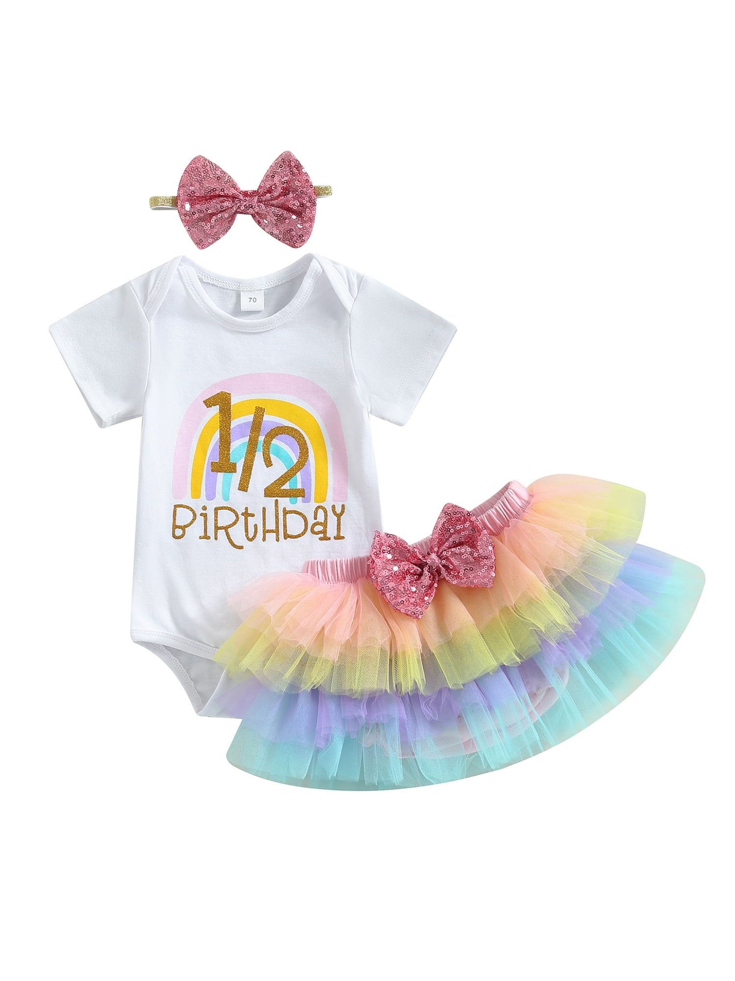 its my half birthday dress It's My Half Birthday Baby Tutu Outfit-Little Cuddle Boutique Headband/Tutu / 6-9 Months