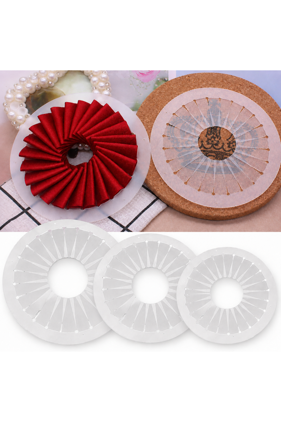 3Pcs Badge Button Ornament Ribbon Flower Making Tool Rosette Maker Ribbon Rosette Brooch
