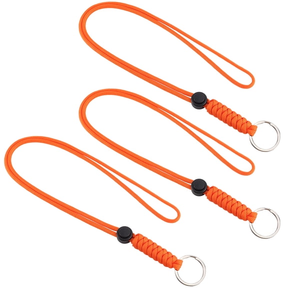 3Pcs Badge Lanyard with Key Ring Neck Lanyard Keychain Cord 18" Long DIY