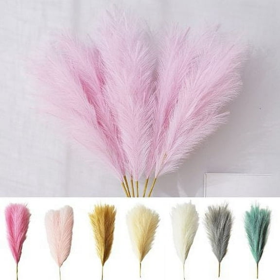 3Pcs/Bag Faux Pampas Grass Large, Fake Artificial Pampas Grass Decor Tall Fluffy Stems, Floor Vase Filler for Living Room, Minimalist Decor or Boho Decor