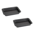 thumbnail image 1 of 3Pcs Baking Sheet Pan Nonstick Baking Sheets Rectangle Bakeware Oven Pan Stackable Depth Bakeware Black Baking Pans & Warp Easy Clean Nonstick Baking Tray Pan For Oven 37cm, 1 of 4