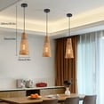 thumbnail image 1 of 3Pcs Bamboo Wicker Rattan Shade Pendant Light Fixture Art Hanging Ceiling Lamp, 1 of 5