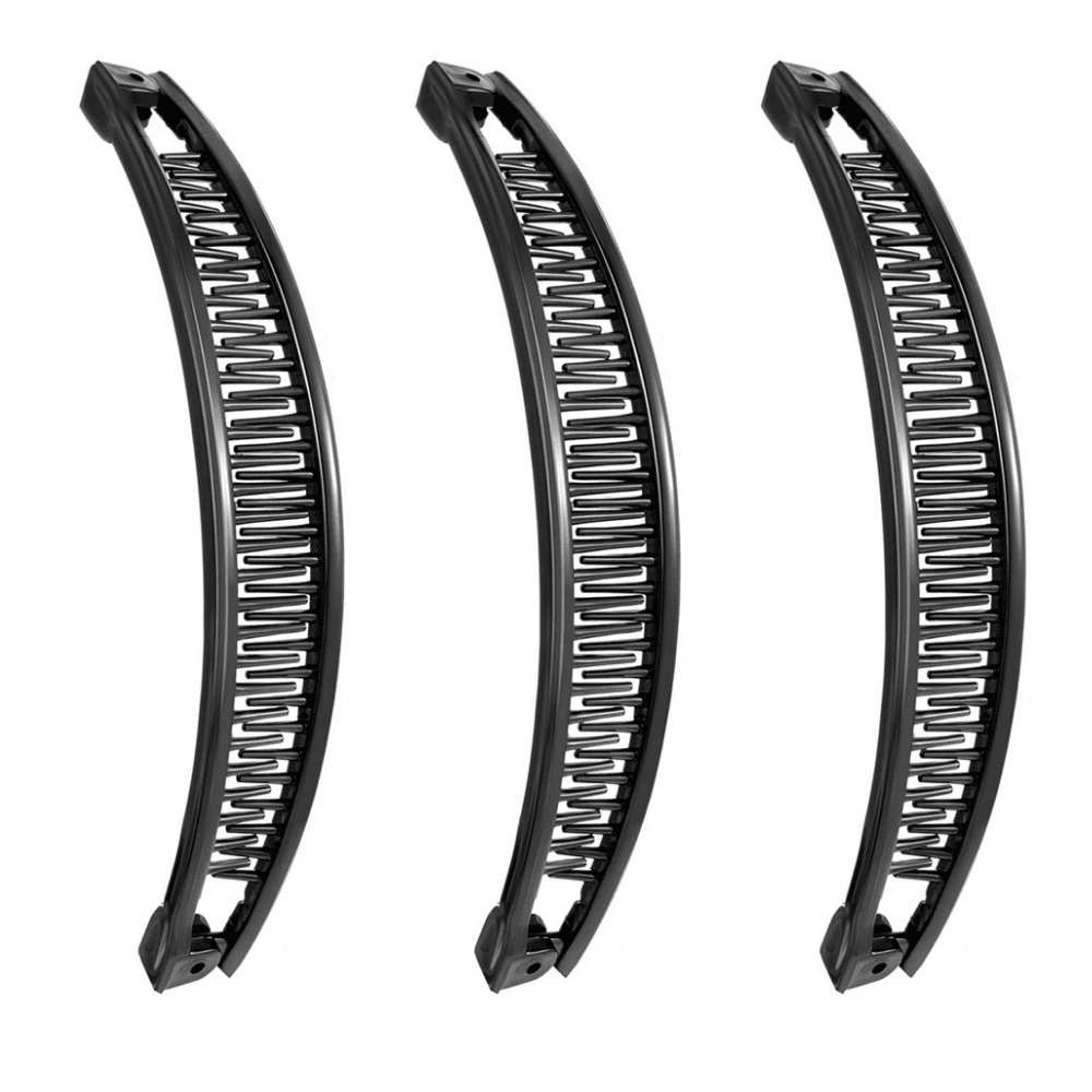 Banana Hair Clips Set of 3, Vintage Thick Curly Hair Comb Tool