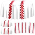 thumbnail image 1 of 3Pcs Baseball Tablecloths - 84inch Round Baseball Party Table Covers Red White Baseball Pattern Table Cloth for Kids Sports Baseball Birthday Party Supplies, 1 of 14