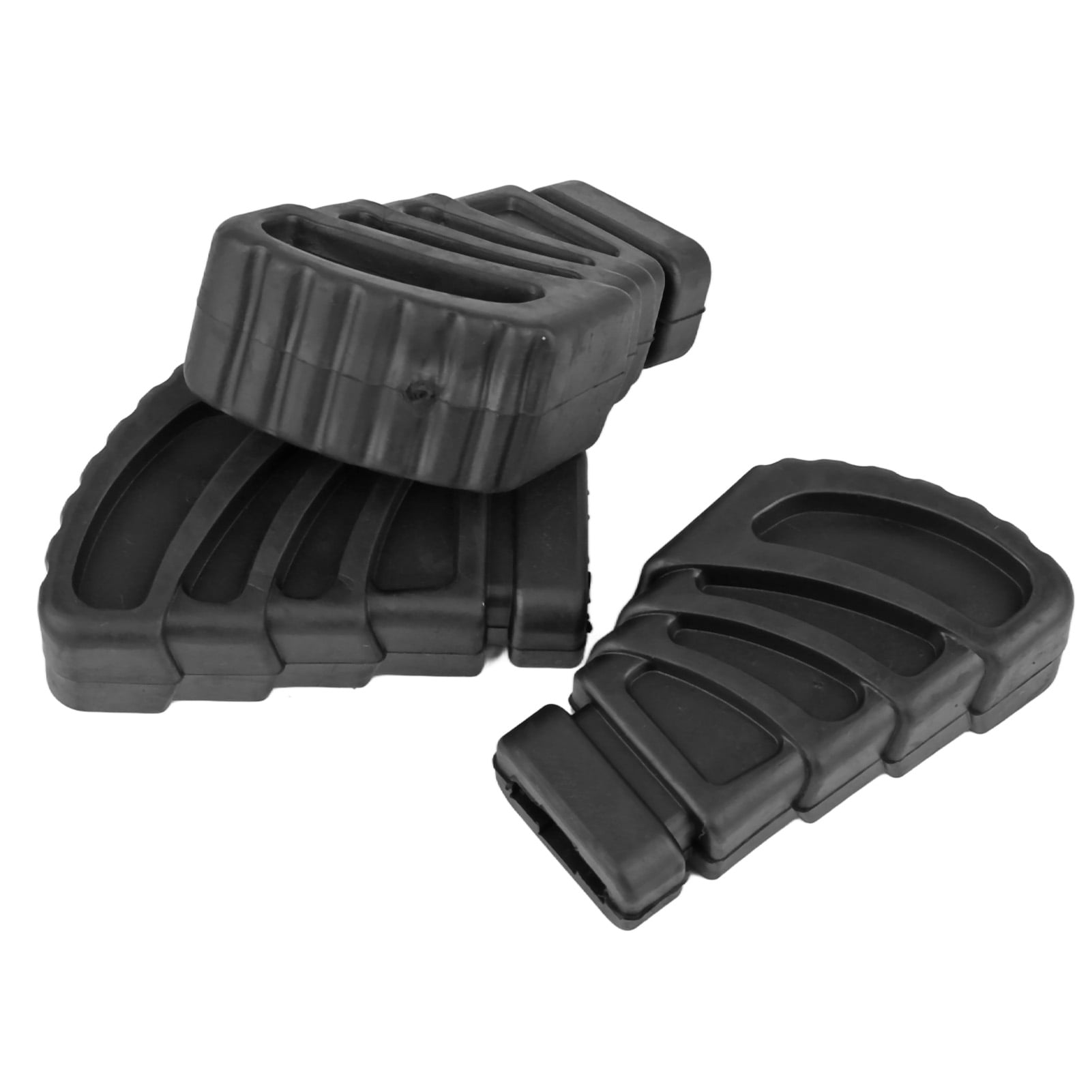 3Pcs Bass Drum Rubber Feet Cymbal Stand Bracket Replacement Percussion Parts Black Rubber Drum