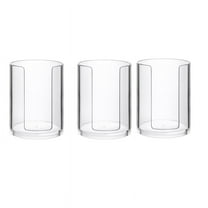 3Pcs Bathroom Cup Dispenser 3Oz Plastic Storage Mouthwash Cups Holder