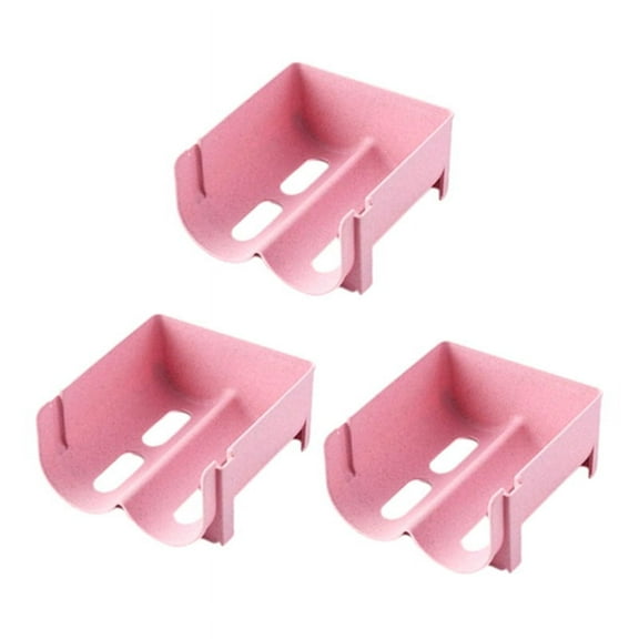 3Pcs Beer Holders Soda Can Holder Beer Holder Bottle Storage Rack Hanger Refrigerator Organizer,Pink
