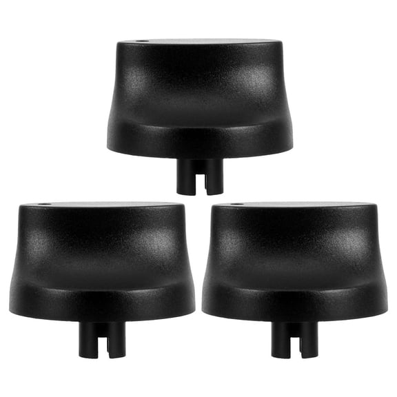 3Pcs Black Timer Knobs Replacement Universal Mechanical Control Switch for Kitchen Appliances