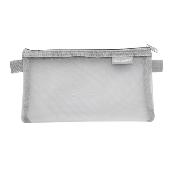 3Pcs Blank Canvas Zipper Pouch For DIY Crafting! Yannianjz Clear Mesh Pencil Case Organizer, Multi-Purpose Travel Cosmetic Bag For Study Office Art Supplies Storage