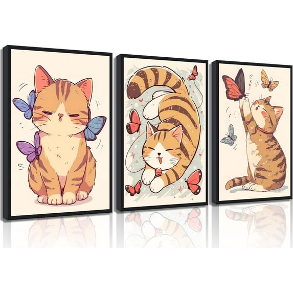 3Pcs Blue Nursery Elephant Canvas Wall Art Baby Boy Wall Decor Cute Animal Painting Pictures Moon And Stars Balloon Poster Prints for Nursery Classroom Kids Room Bedroom Home Decoration 12X16unframed