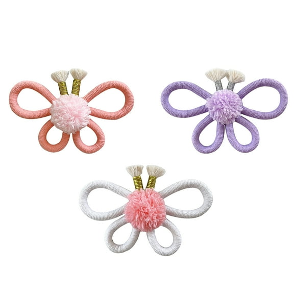 3Pcs Boho Wall Decor Woven Daisy Flowers Macrame Wall Hanging Decor Bohemian Home Bedroom Room Wall Art Flowers for Girls Nursery Dorm Decor