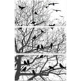 thumbnail image 1 of 3Pcs Branches and Birds Theme Decor Transfers 6x12inch Furniture Transfer Stickers Rub on Transfer Stickers Wall Art Decals for Bedroom Living Room Desk Table Decoration, 1 of 9