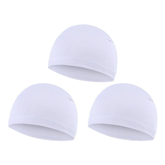 3Pcs Breathable Kids Cycling Caps Lightweight Liners Quick-Dry Sports Hats for Outdoor Activities