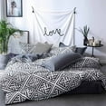 thumbnail image 1 of 3Pcs Brushed Bedding Set, Reversible Pattern Printed Duvet Cover Set, Soft Breathable Machine Washable Home Textile for Bedroom, 1 of 7