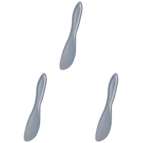 3Pcs Butter Spreader Knifes, 1.4x7 inch Multi Purpose Spreaders, Versatile Butter Knife for Soft Cheese or Frosting, BPA-Free and Dishwasher-Safe, Grey