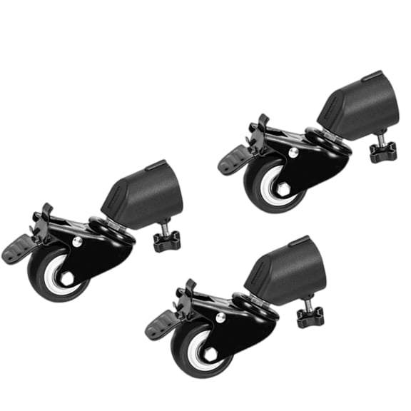 3Pcs C Stand Rotation Caster Wheel Set 25MM Diameter For Photography Foldable Light Stand Tripod Leg Accessories