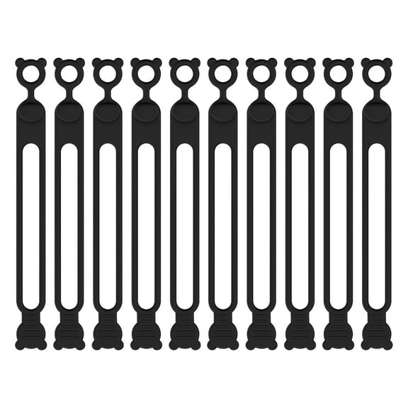 3Pcs Cable Management Organizer! Yannianjz Silicone Self-Fastening Cord Winder for Data Cable Power Cord Storage, Reusable Bundling Tie Wrapping Device for Home Office Travel Accessories