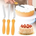thumbnail image 1 of 3Pcs Cake Icing Spatula, Frosting Spatula, Cake Spatula, Stainless Steel Offset Frosting Baking Cream Decorating Spreader, Non-Slip Ergonomic Plastic Spreader, Rustproof Smooth Metal Spreader, 1 of 9