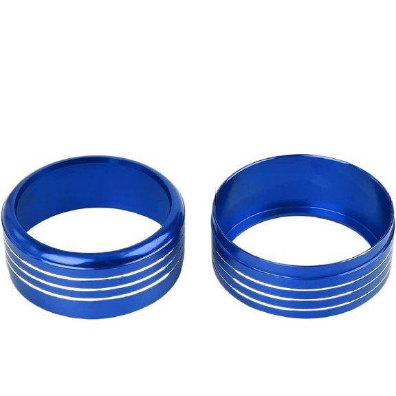 3Pcs Car Air Conditioner Knob Switch Button Trim Cover Ring For Subaru Impreza WRX/STi