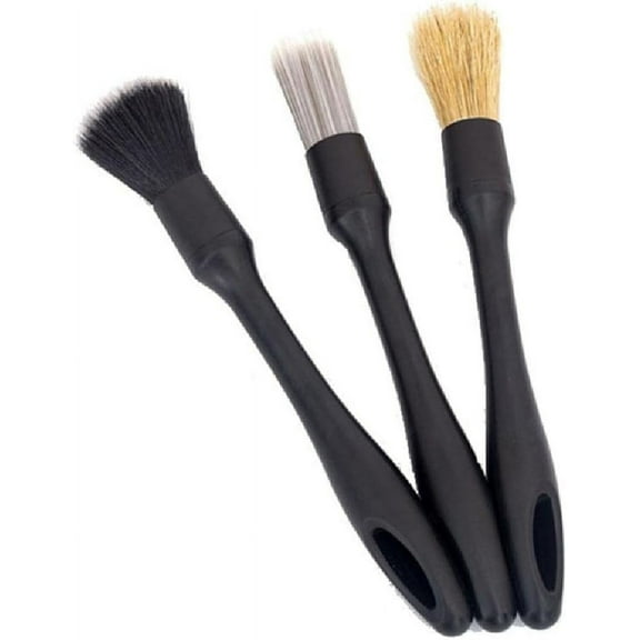 3Pcs Car Air Conditioner Vent Brush Car Grille Cleaner Auto Detailing Blinds Duster Brush Car-Styling Tools car Detailing Brush kit auto Cleaning Brushes with Handle car Cleaning Tools