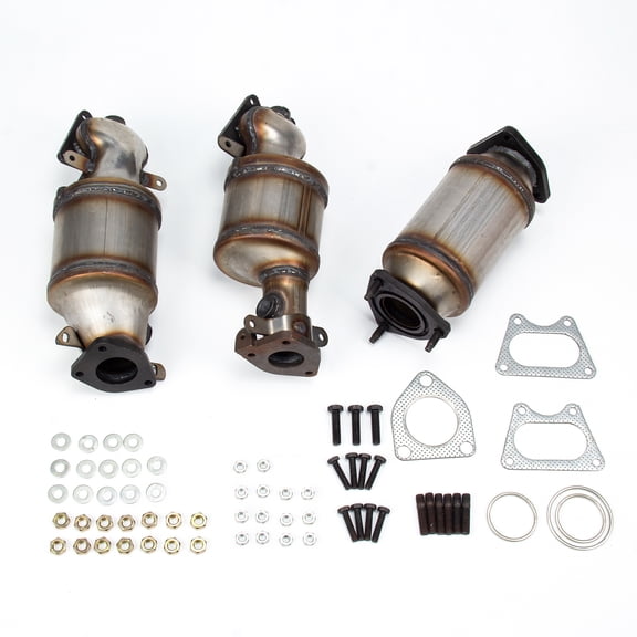 3Pcs Catalytic Converter Set For 2006 - 2008 Honda Ridgeline 3.5L Bank 1&Bank 2