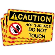 Danger Do Not Touch Sticker - Weatherproof Vinyl Decal For Bumper, Laptop, Toolbox