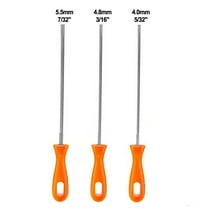 3Pcs Chainsaw Chain Sharpener File Sharpener Round File Hand Tools Plastic Handle For Chainsaw Garden Tool Chain Saw Sharpener