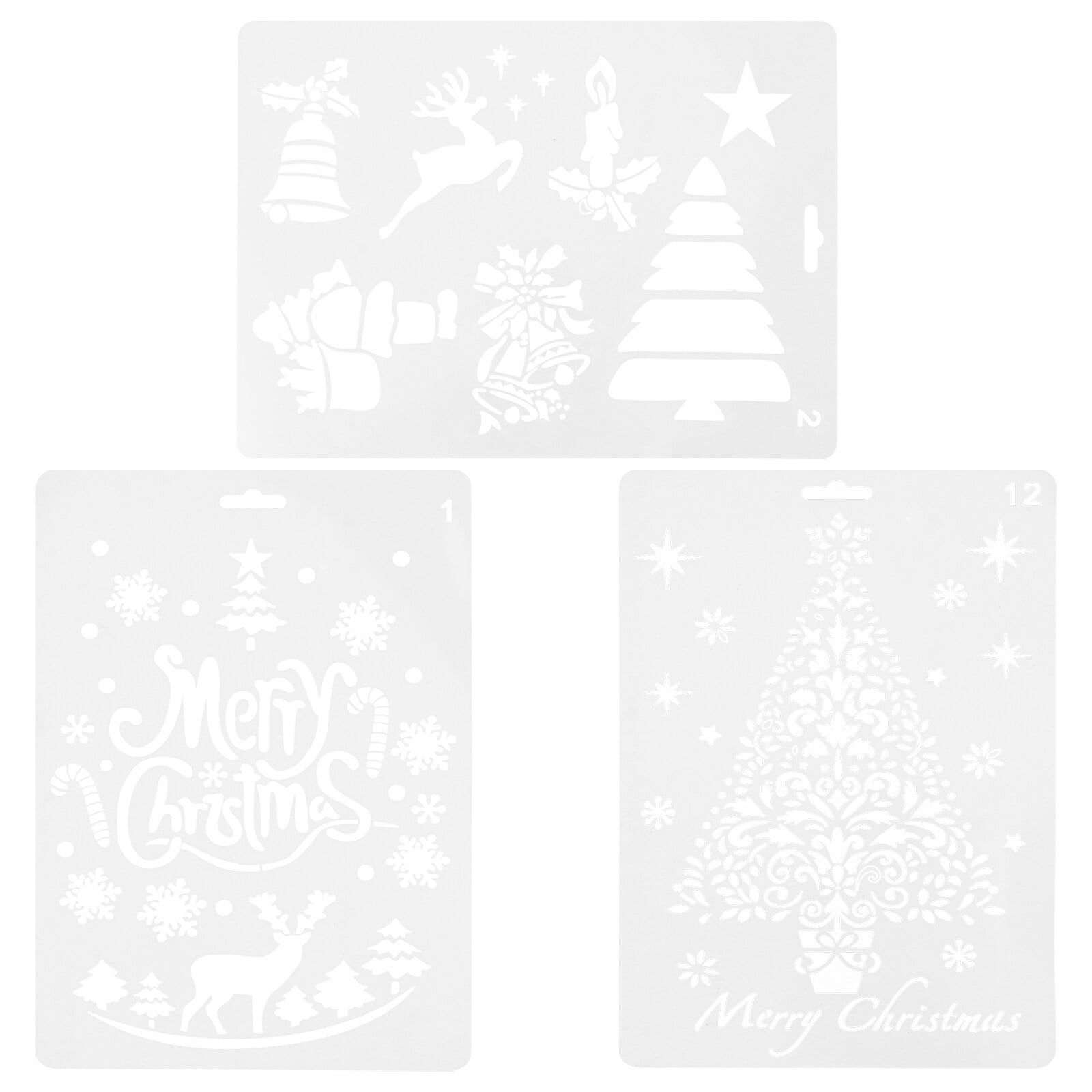 3Pcs Christmas Coffee Decorating Stencils Coffee Art Stencils Latte Art ...