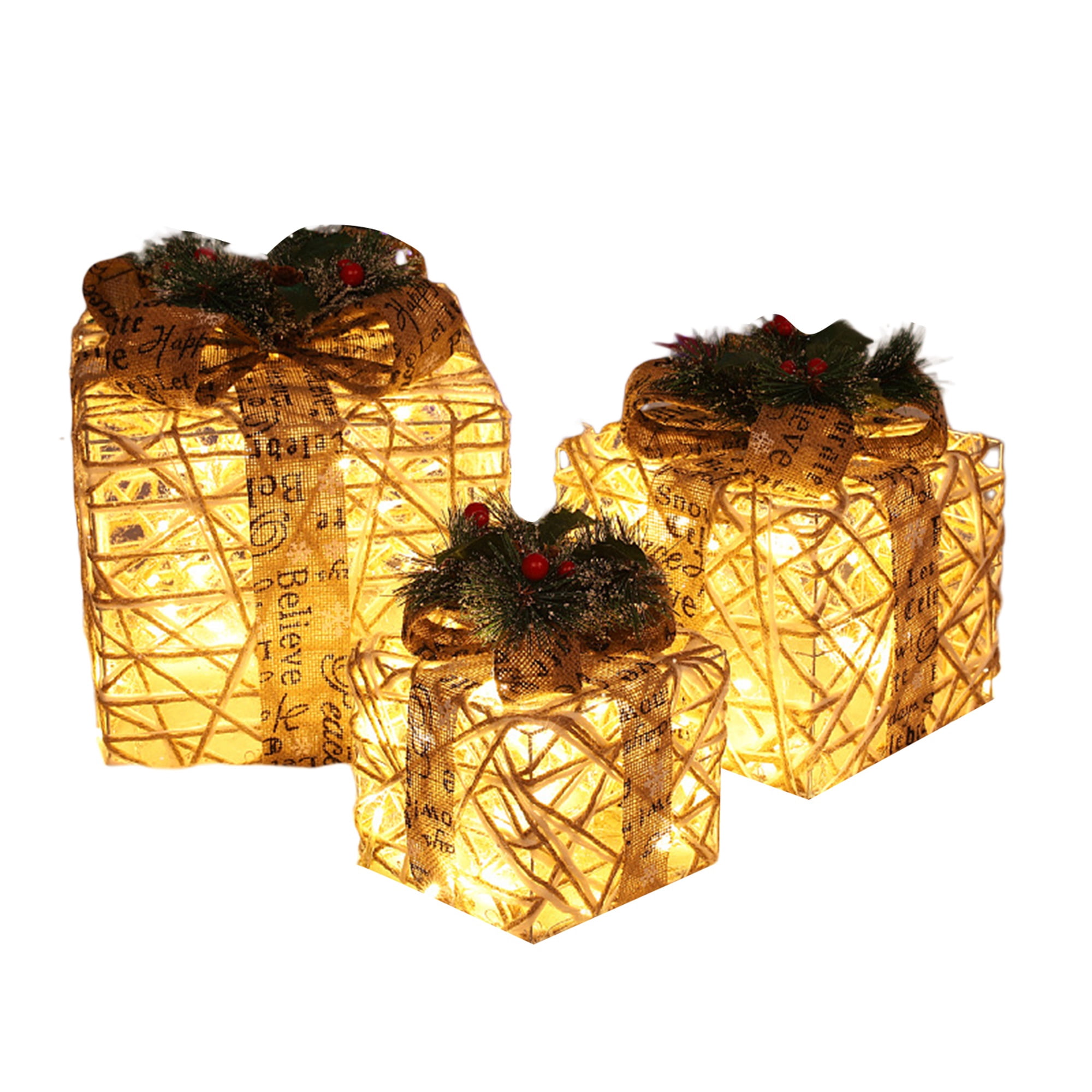 3pcs-christmas-decoration-lighted-gift-box-wrought-iron-rattan-outdoor