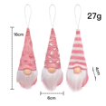 thumbnail image 1 of 3Pcs Christmas Gnomes Plush Santa Doll Knitted Fabric Xmas Tree Hanging Ornaments Gonk Dwarf Elf Decoration Gifts Christmas, 1 of 7