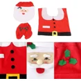 thumbnail image 1 of 3Pcs Christmas Toilet Seat & Cover Santa Claus Bathroom Mat Bathroom Home Decor, 1 of 6