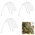 thumbnail image 1 of 3Pcs Christmas Tree Hanging Crystal Drop Ornaments, Clear Acrylic Bead Branches, Sparkle Icicle Decor for Xmas Tree, Mantel, Winter Wedding & Party Decorations, 1 of 6
