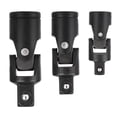 thumbnail image 1 of 3Pcs Chrome Vanadium Universal Joint Set Spring-Loaded Detent Balls, 1/4", 3/8", 1/2" Drives for Accessing Tight Fasteners, 1 of 9
