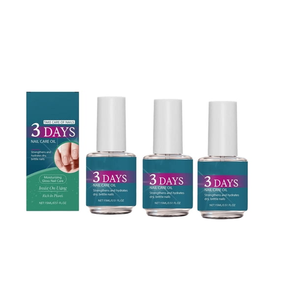 3Pcs Clear Nail Polish Top Coat, Natural Color Regular Nail Polish, High Gloss Shine Top Coat Fast Air Drying Regular Nail Polish, Long Wear and Scratch Resistant for Women Salon DIY Nail Art