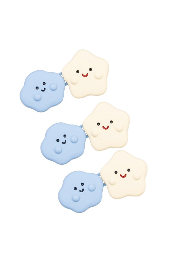 3Pcs Cloud Waist Fastener Clip Jeans Pants Waist Tightener Women Waist Decors