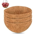 thumbnail image 1 of 3Pcs Coconut Liners for Planters, Round Hanging Basket Liners 100% Natural Coco Coir Basket Coco Replacement Liners for Hanging Basket Planters Flowers Vegetables, 1 of 7