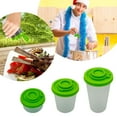 thumbnail image 1 of 3Pcs Combination Kitchen Mini Seasoning Bottle Jar (Large + Medium + Small) Green, 1 of 4