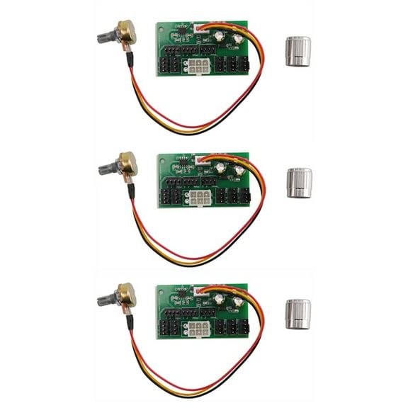 3Pcs Computer Case Miner Fan Speed Controller 8-Channel Fan Hub PWM High-Power Violent Fan Controller DC12V,3 x Miner Fan Speed Controller,green