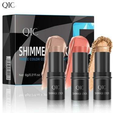 3Pcs Contour Stick Makeup Kit Multifunctional Cosmetic Highlighter Stick Blush Stick and Bronzer Stick Concealer Contouring Highlighter Makeup Gifts