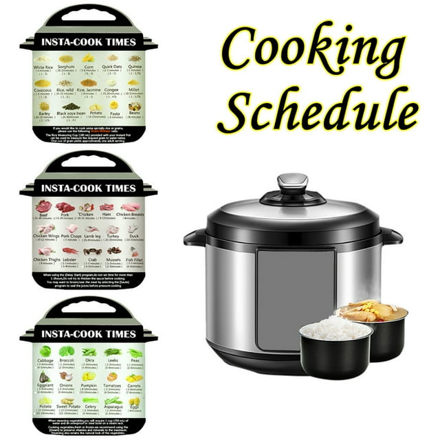 3Pcs Cooking Schedule Cheat Sheet Food Cooking for Bathroom Brushes for