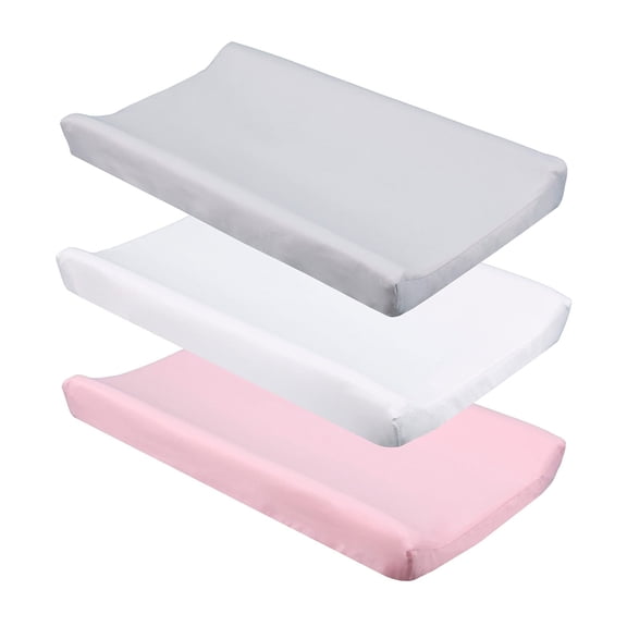 3Pcs Cotton Changing Pad Cover Breathable Cover Cotton Changing Pad Sheets Stretchy Diaper Change Table Sheets 32x16in