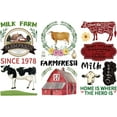 3Pcs Cow and Farm Theme Decor Transfers 6x12 inch Furniture Transfer